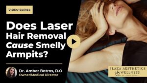 laser hair removal cause smelly armpits
